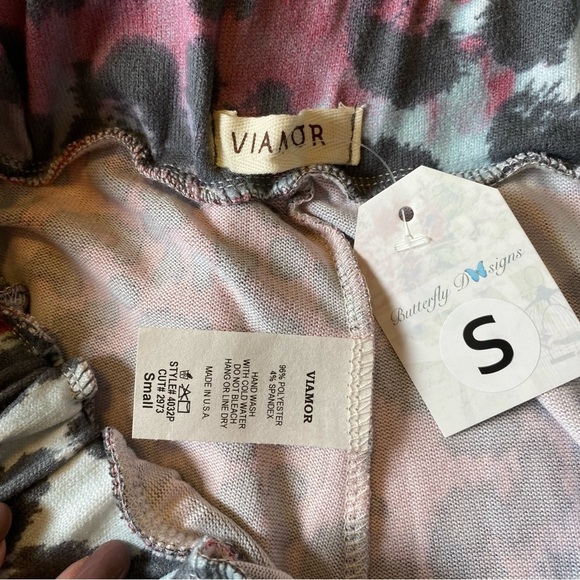 Viamor‎ Leopard Lounge Joggers Pants Size Small - Picture 6 of 8